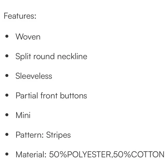 NWT XL Cupshe Navy and White Sleeveless Striped Dress - Picture 6 of 6